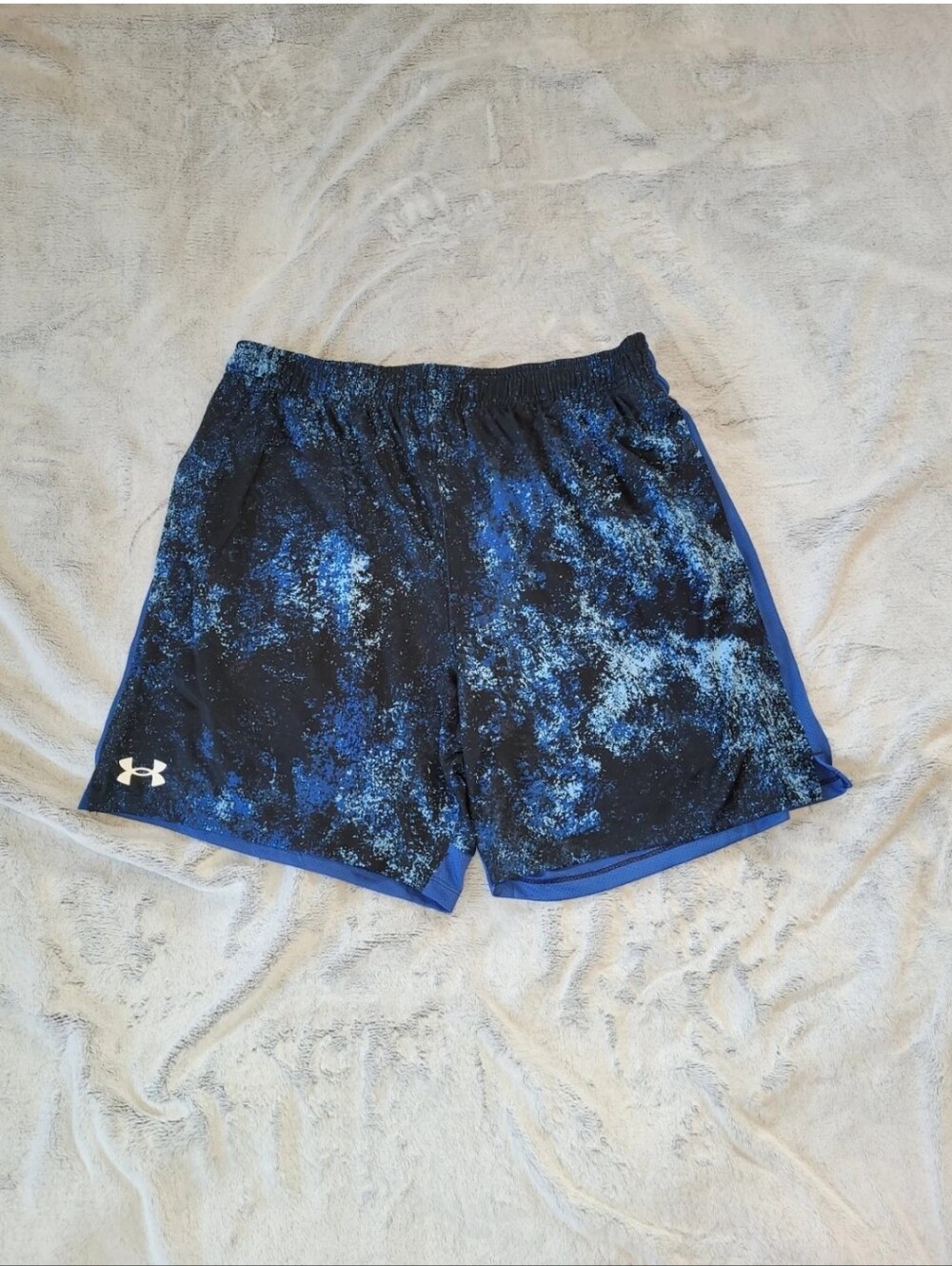Under Armour Mens Large UA Tech Vent 7 in Printed Athletic Basketball Gym Shorts